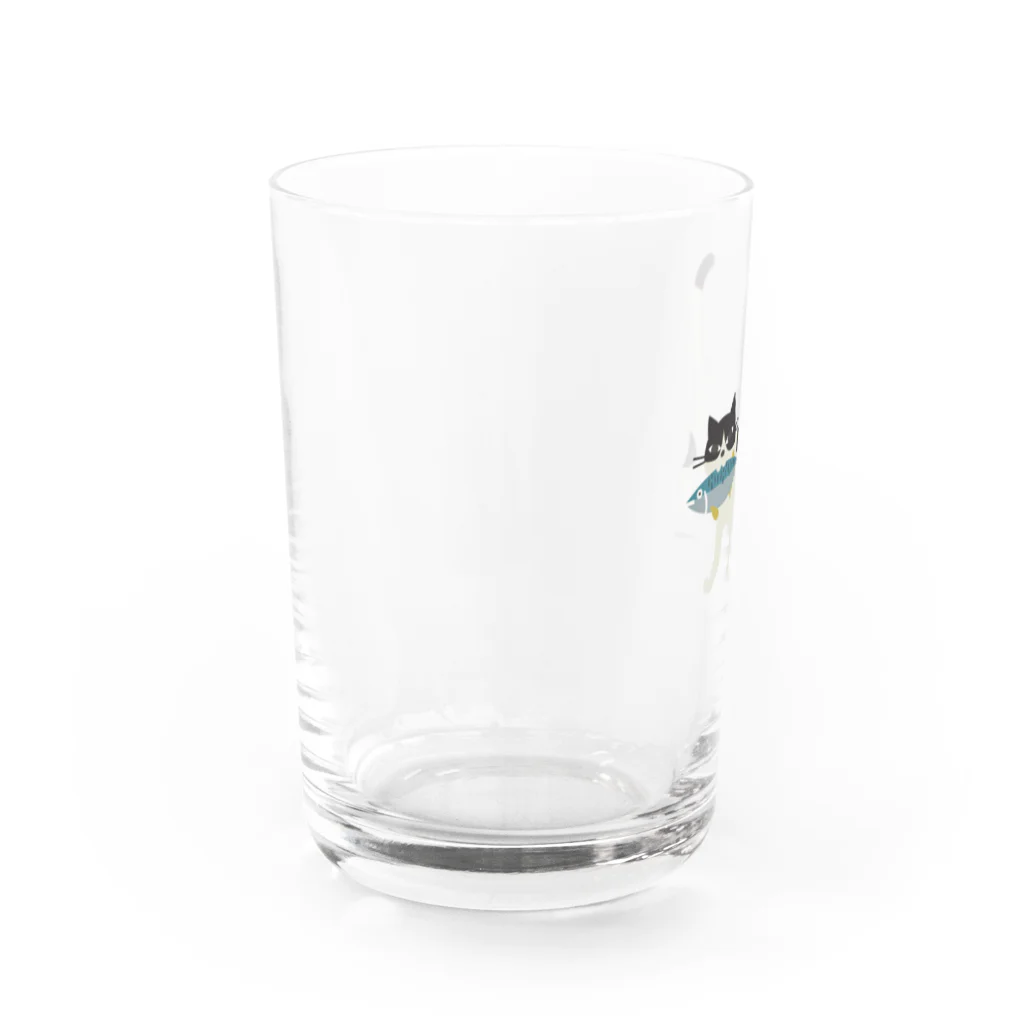 YoakeNecoのさばねこ Water Glass :left