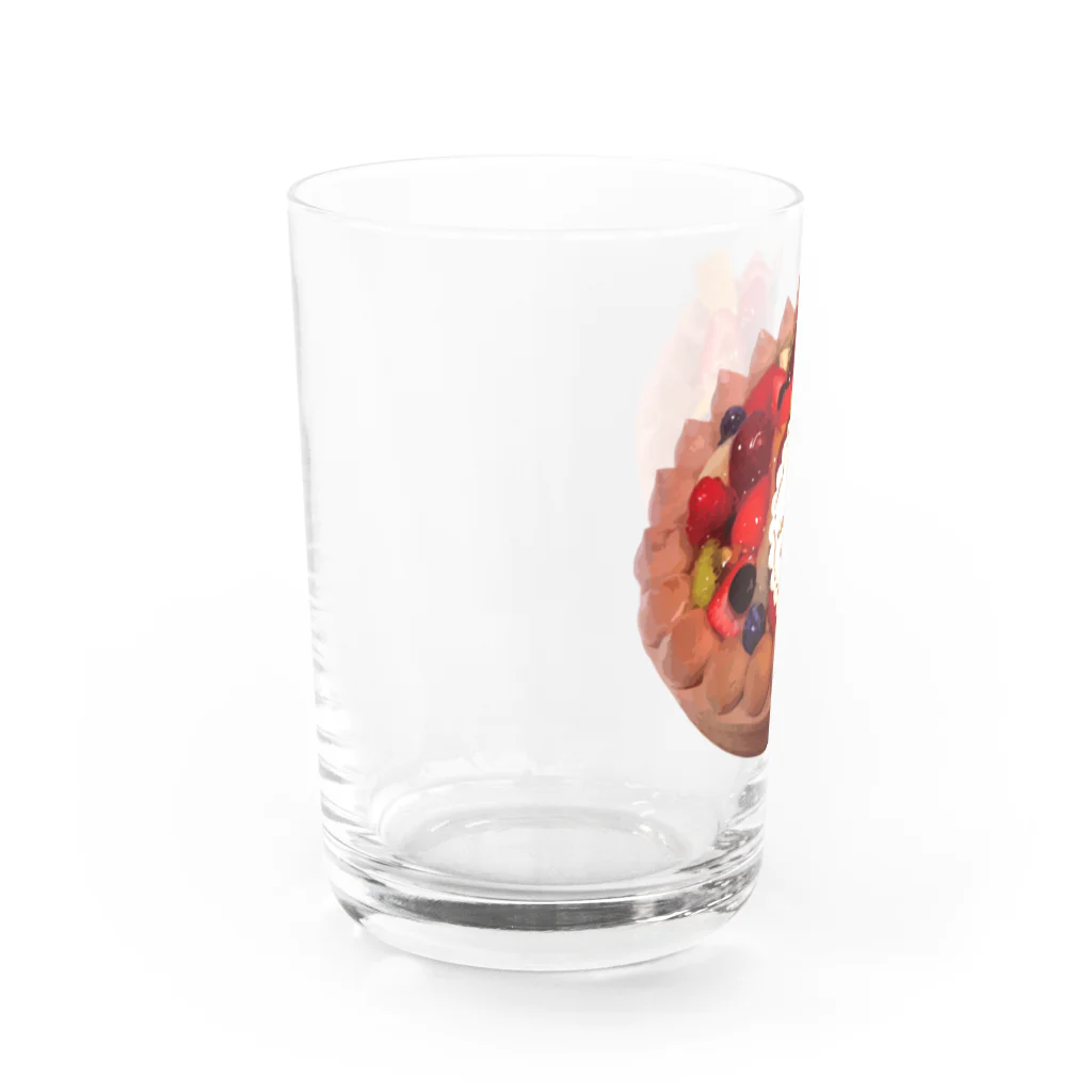 kimchinのフルーツたっぷりのデコレーションケーキ Water Glass :left