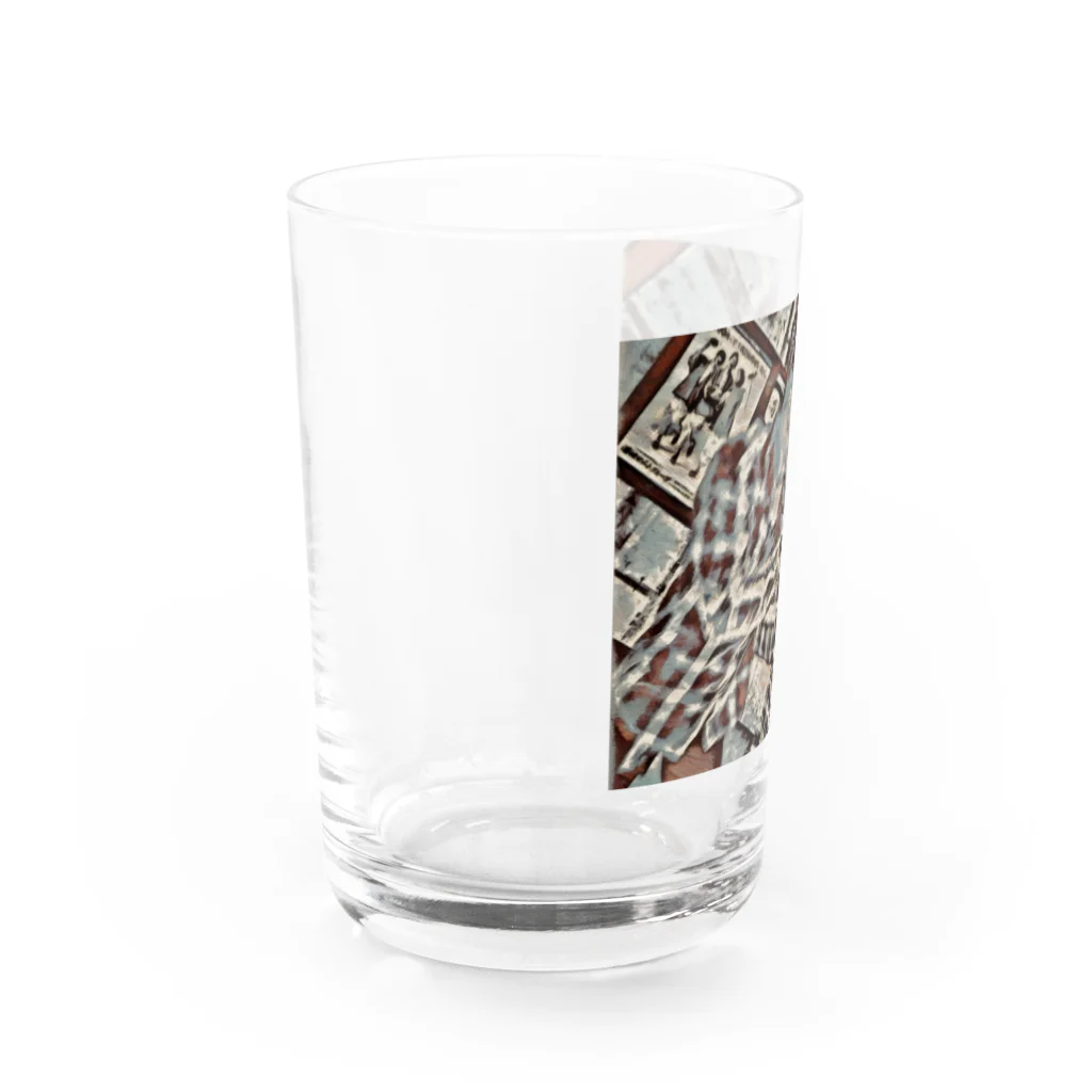 bro to NYのdrinker Water Glass :left