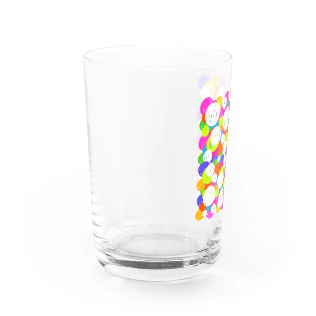 UFOchanのカラフル渦巻模様 Water Glass :left