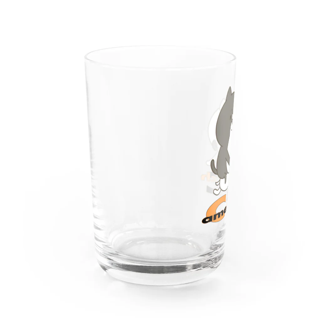 ユウィズのネコVSイヌ・キャメルクラッチ Water Glass :left