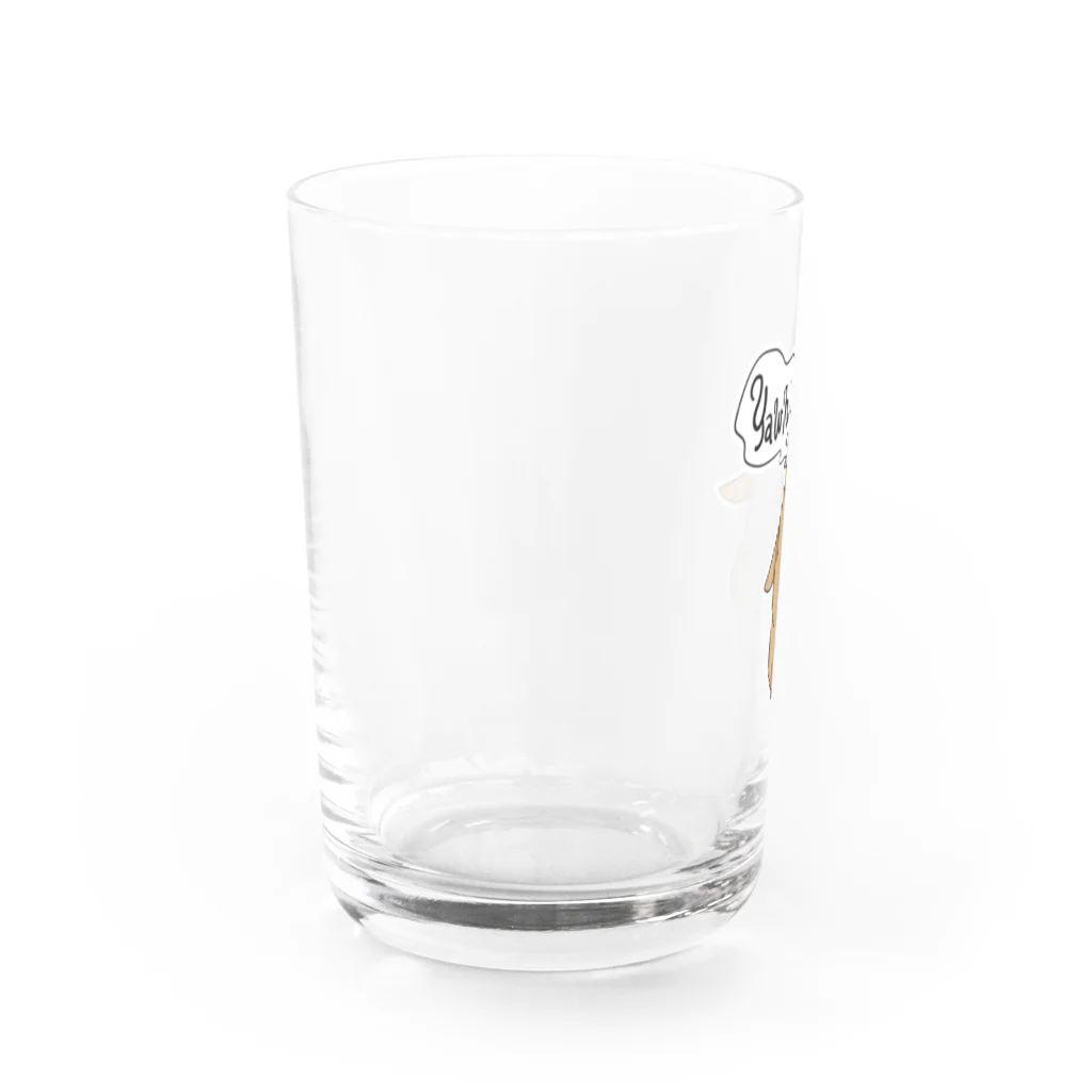 ひよゆり。のうさぎの大アクビ Water Glass :left