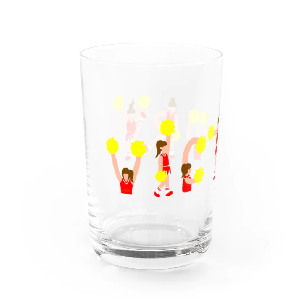 のぐちさきのVICTORY（赤) Water Glass :left