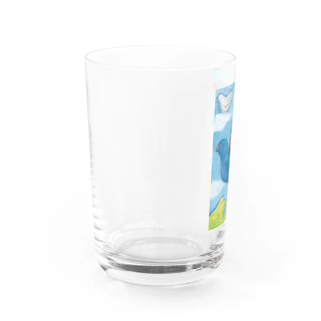 マルポレランドのわたしの青い鳥 Water Glass :left