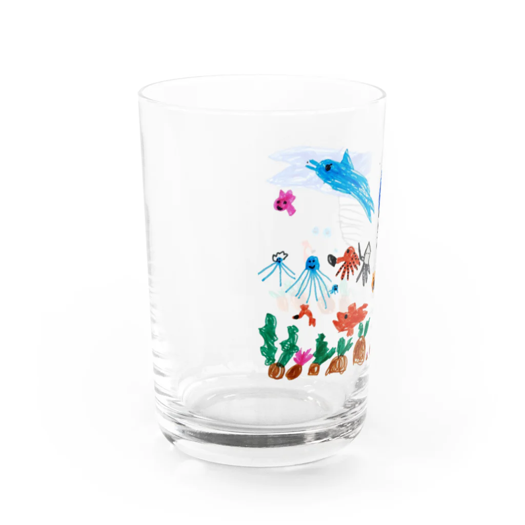 りぼんやさんのうみのなかま Water Glass :left