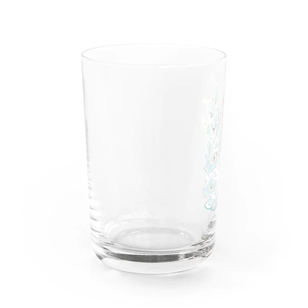 深夜まーけっと SUZURI店の水を得た魚ちゃん Water Glass :left