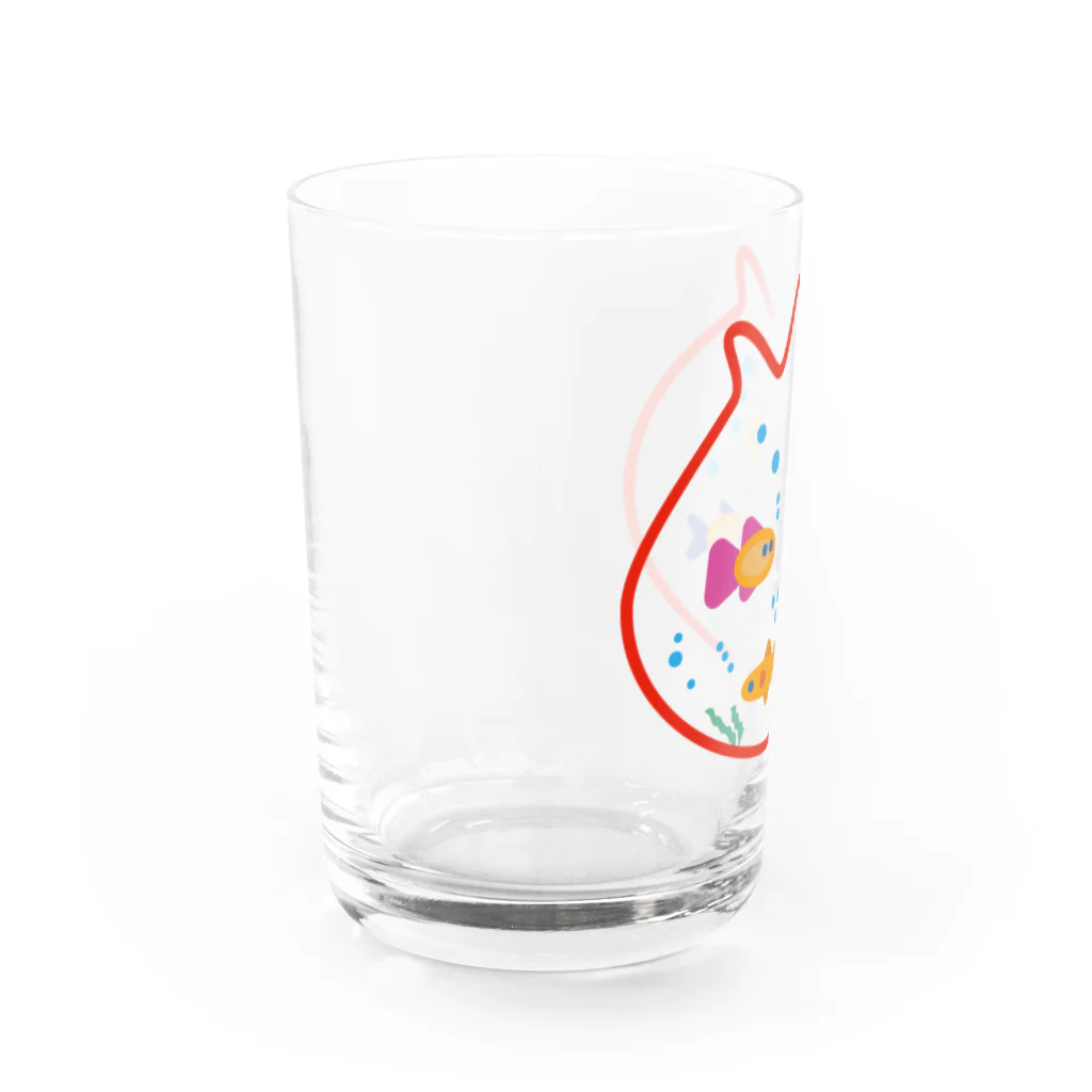 はまだみわのきんぎょばちですいすい Water Glass :left