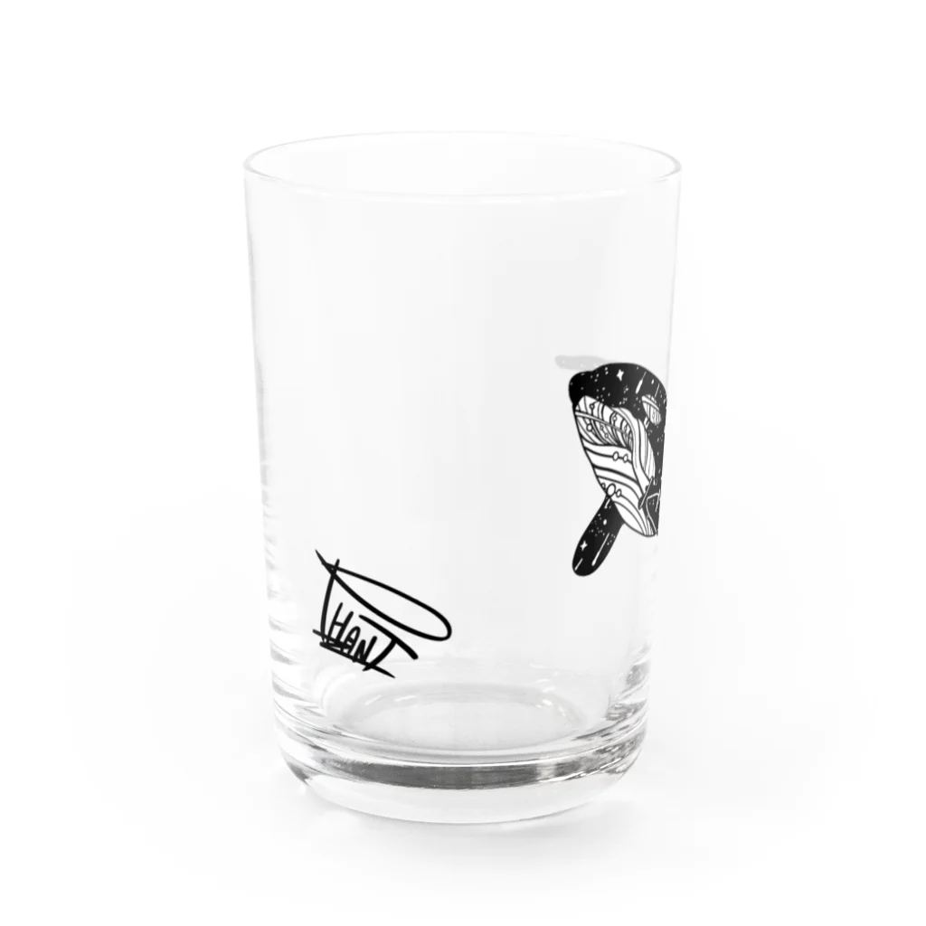 PHANT-ﾌｧﾝﾄ-のシャチ/色無し Water Glass :left