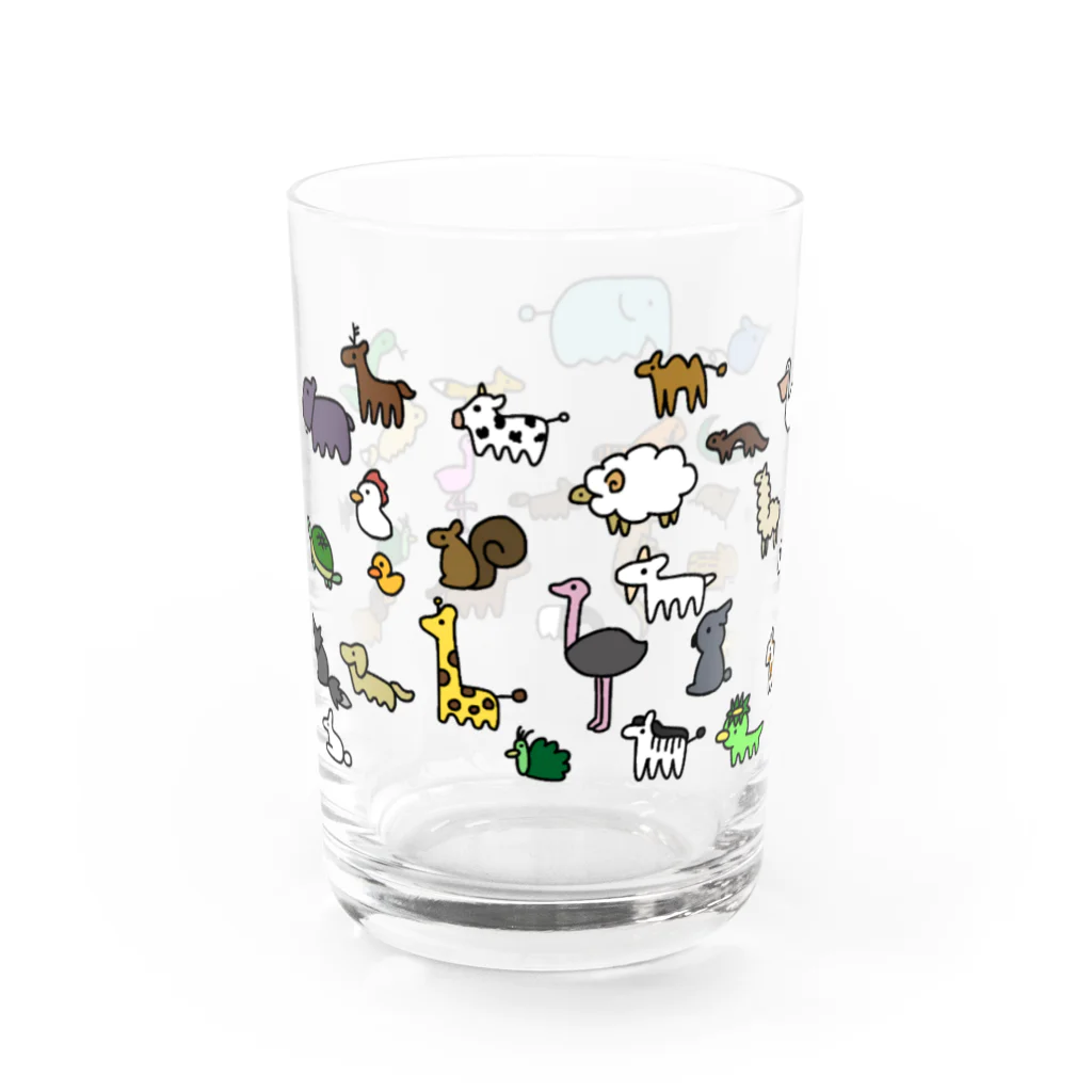 honey_sosの「ゆるどうぶつの行進」 Water Glass :left