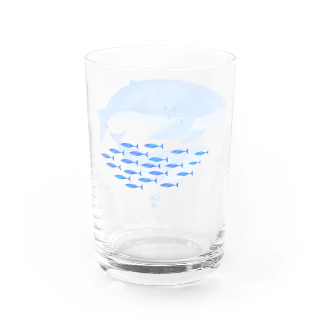 ほわぽよ。のクジラ Water Glass :left