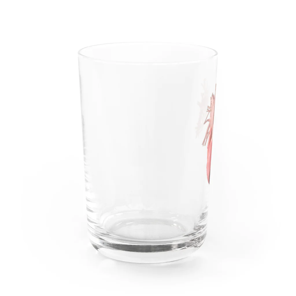 西新宿くんの食欲の無くなるグラス(心の臓) Water Glass :left