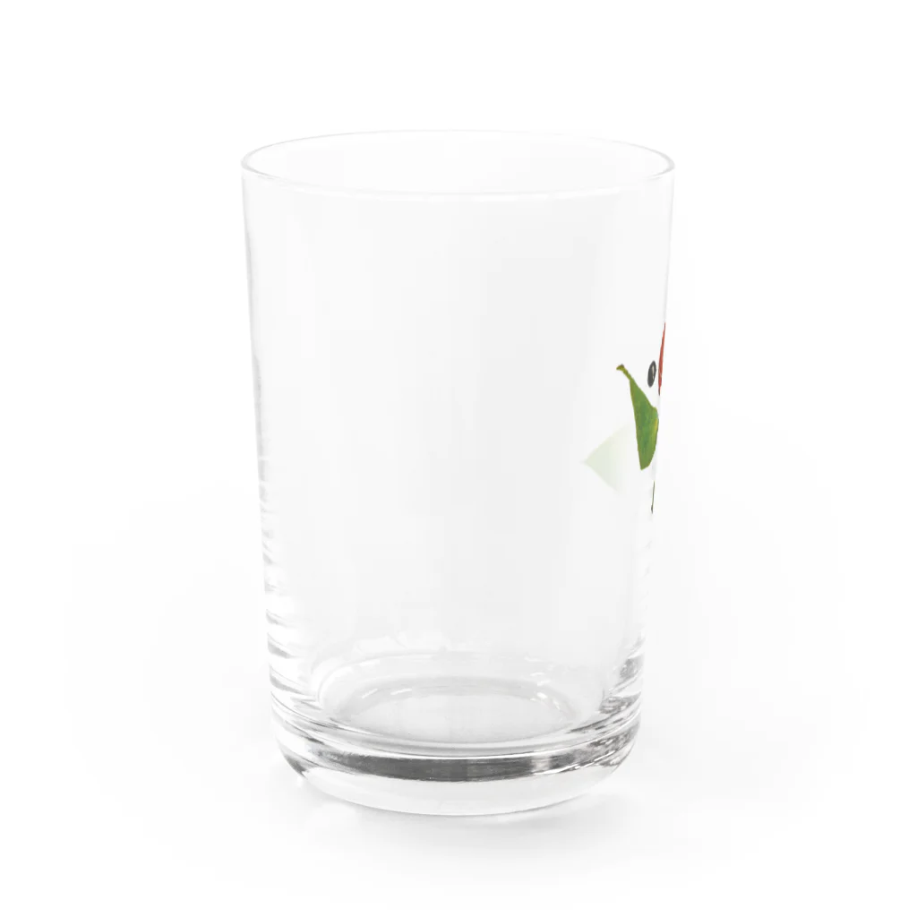 sukinakotoのえだまめ文鳥 クリア Water Glass :left