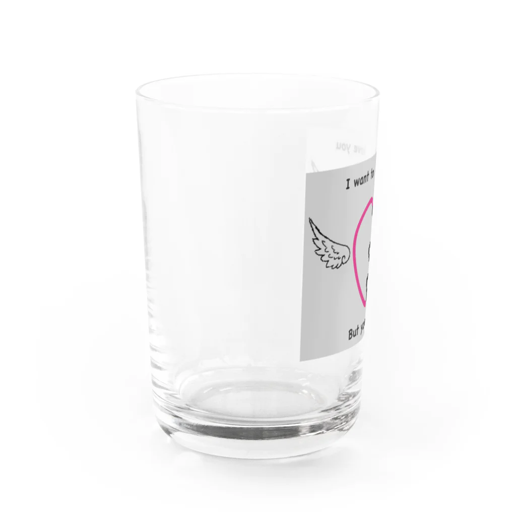 skullのhappiness Water Glass :left