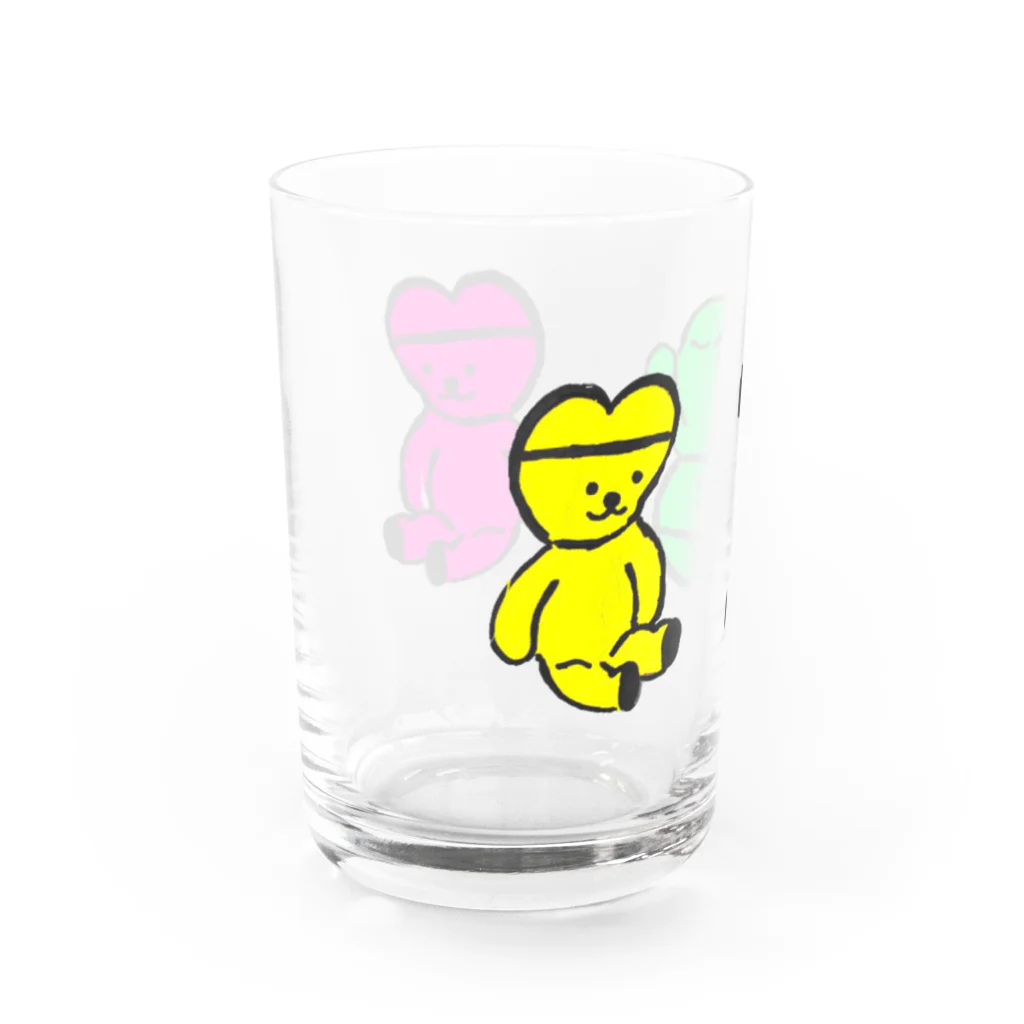 くまくま。ショップのくまくま。グミゴールドベア Water Glass :left