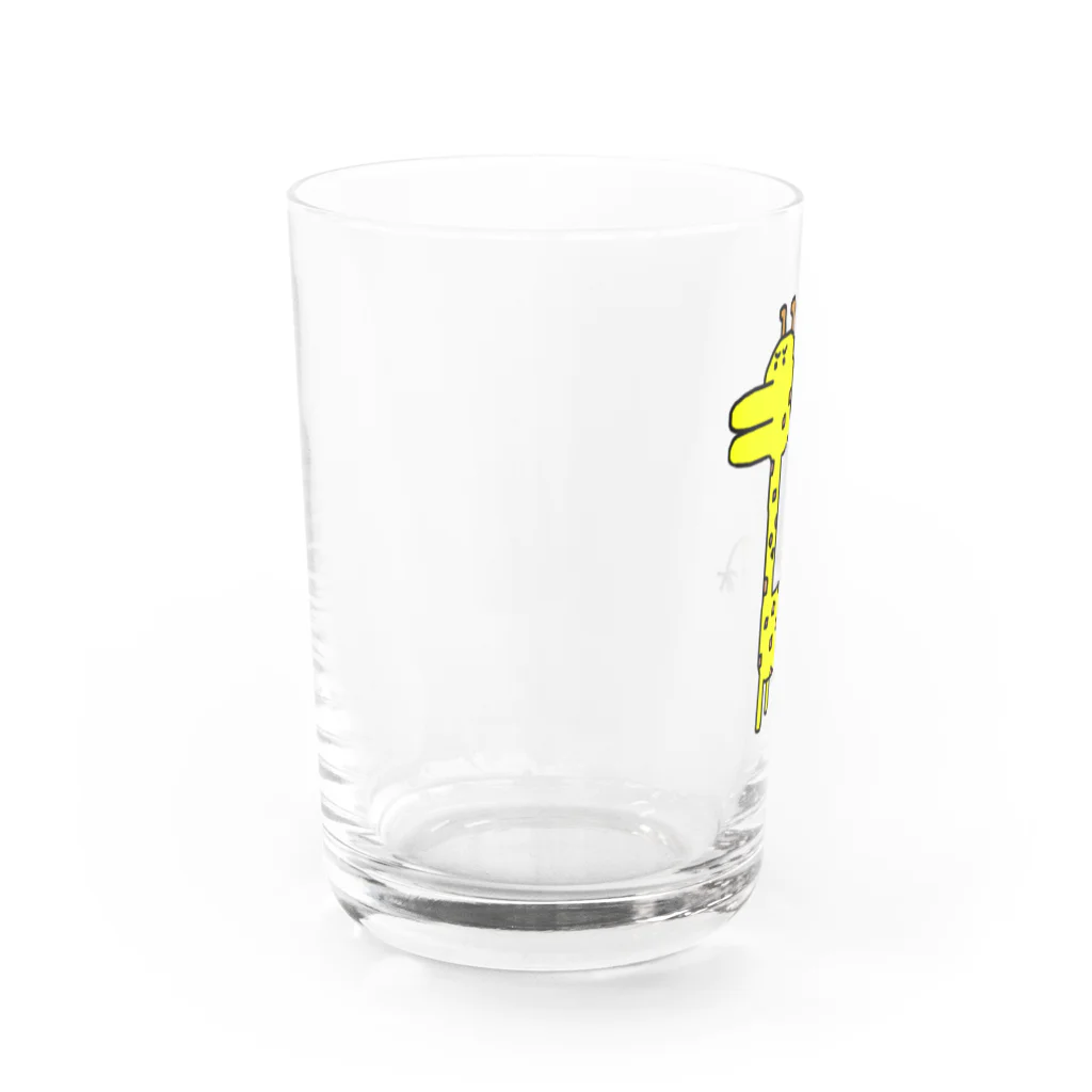 Aミートのキリンです。 Water Glass :left