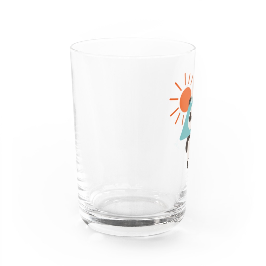 キッチュの富士山パンダ Water Glass :left