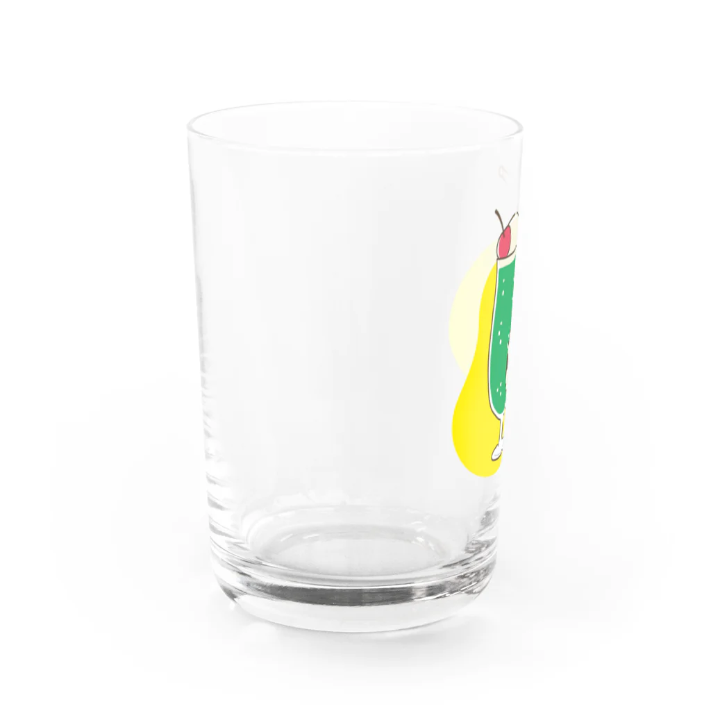 仙台弁こけしのクリームソーダ Water Glass :left