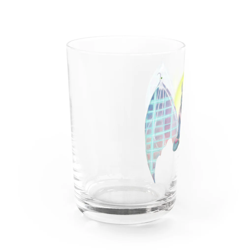 Botanical STUDIOの"M"  Wonderalphabet Water Glass :left