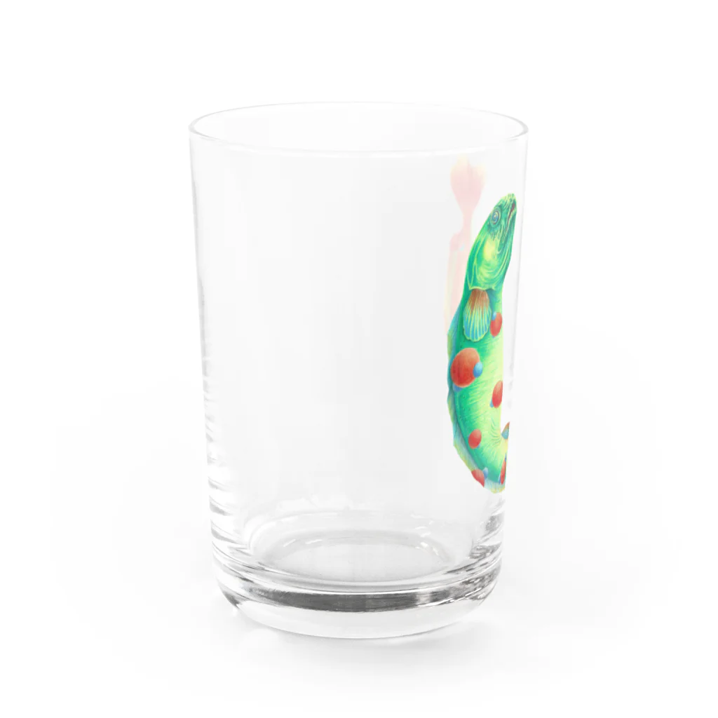 Botanical STUDIOの"U"  Wonderalphabet Water Glass :left