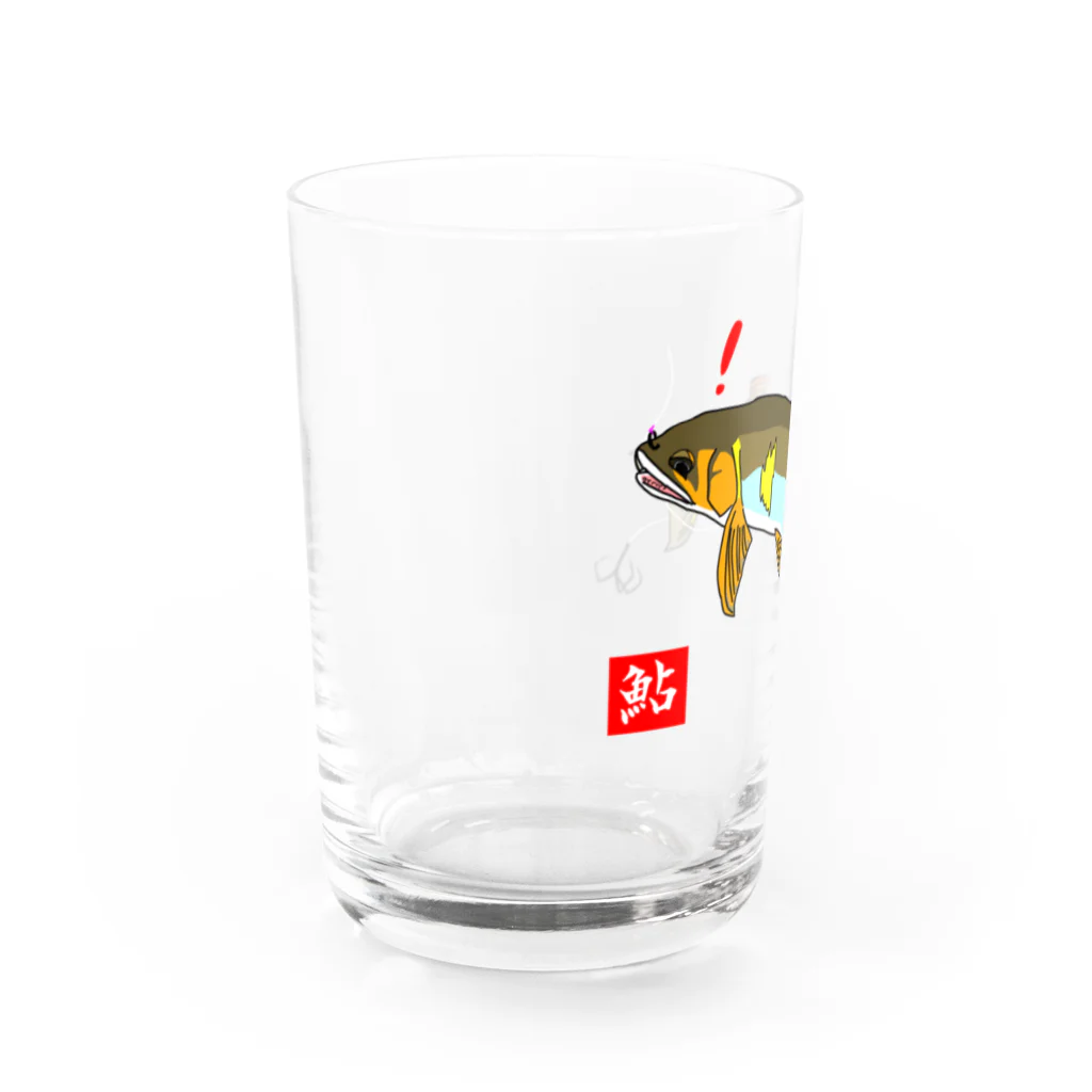 すぎん家のおとり鮎 Water Glass :left
