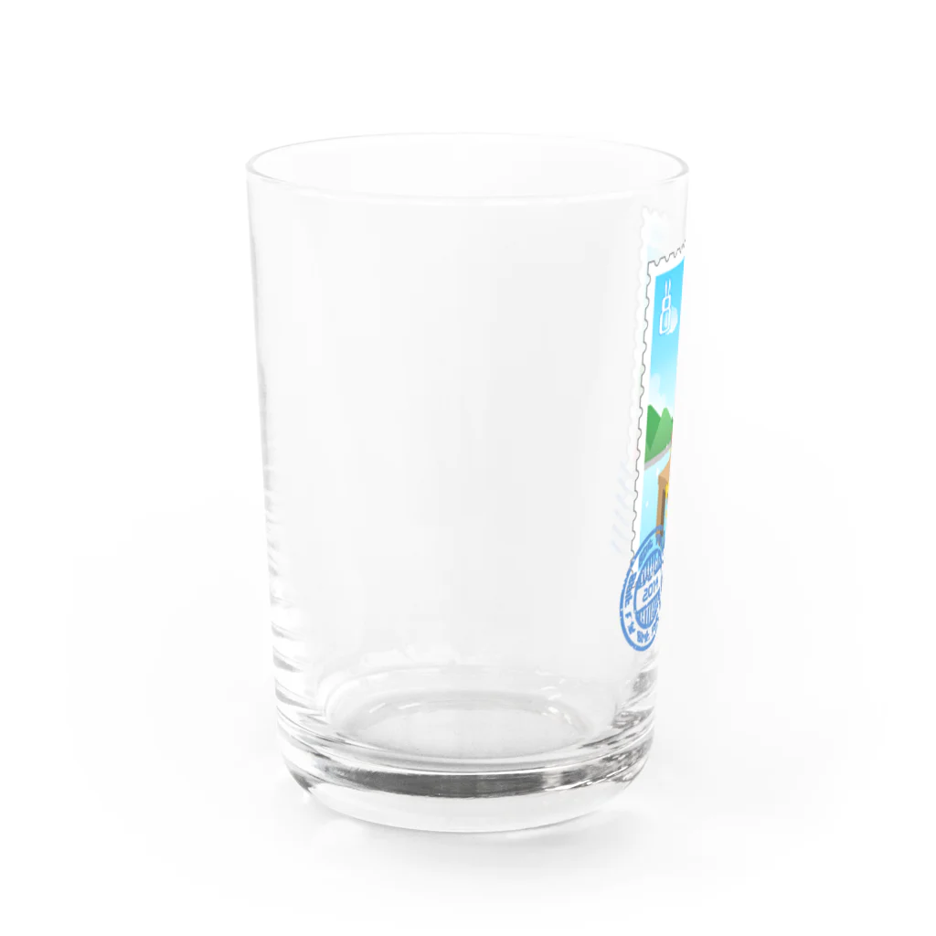 manaの納涼うさぎ切手風 Water Glass :left