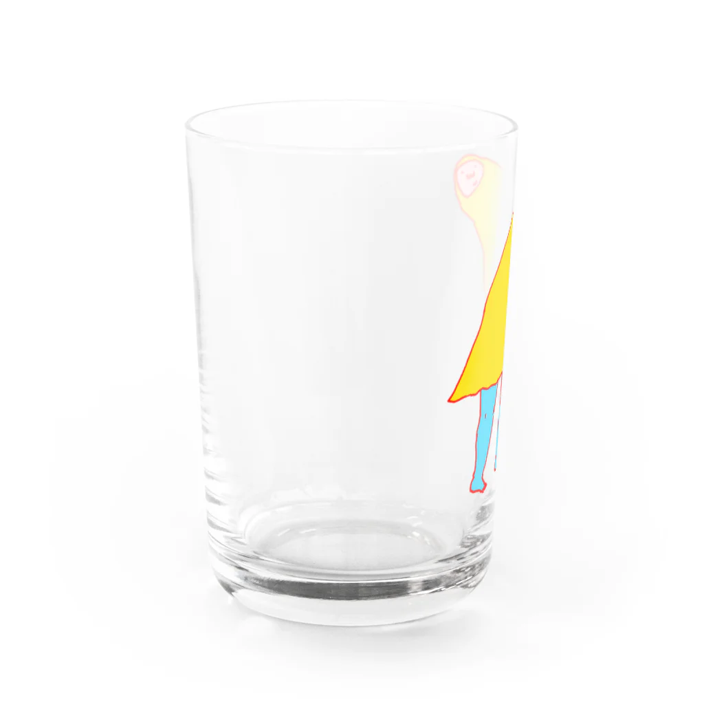  むきむき   地球生活のなやみがなさそうな人 Water Glass :left