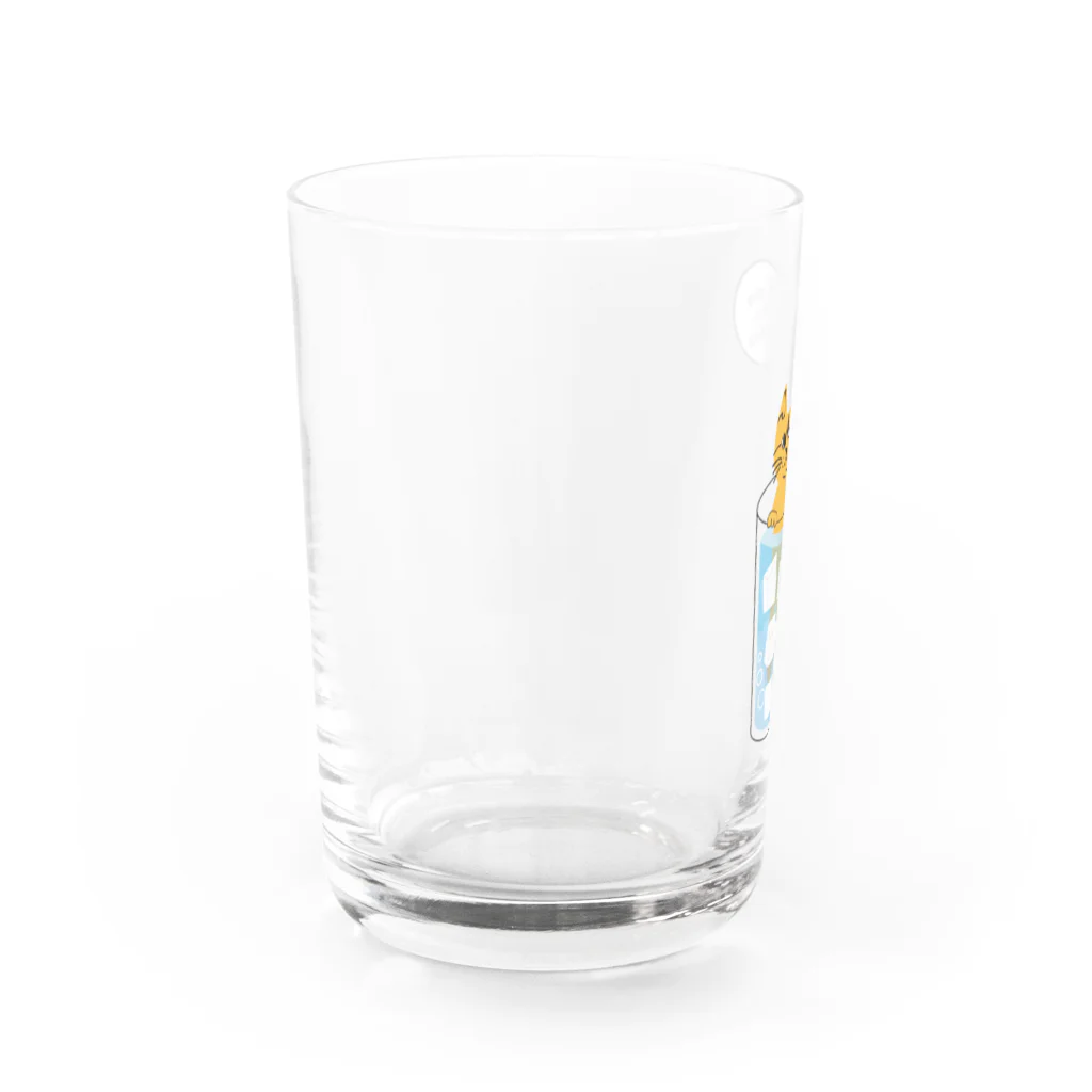 mapechiのトラネコしまお、暑いの苦手 Water Glass :left