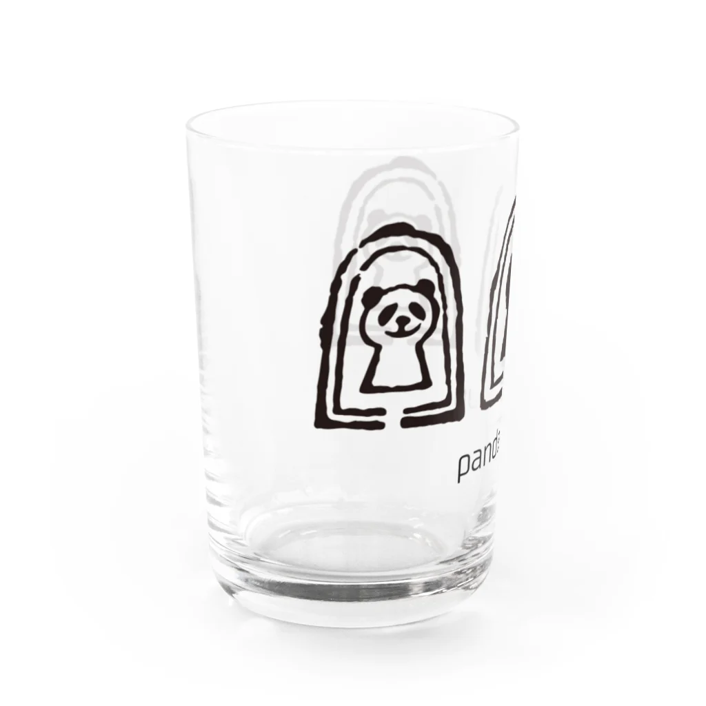 大阪ぱんだ(大阪パンダ)のぱんだこふん(古墳) Water Glass :left