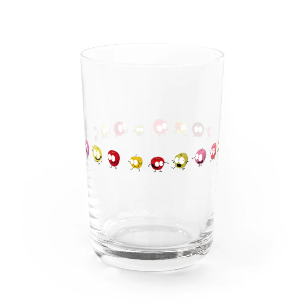 りんごくんのおみせの歩くりんごくんズ Water Glass :left