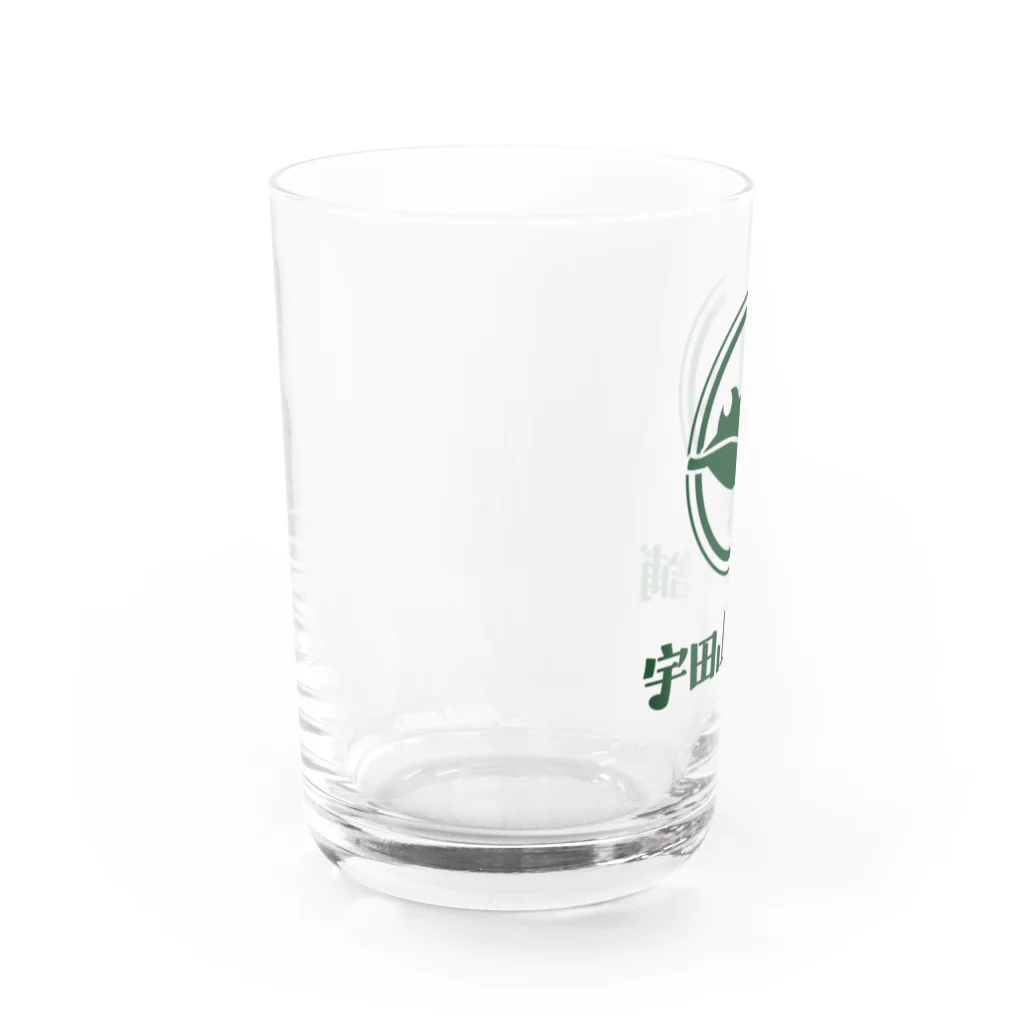 Poooompadoooourの宇田山茶舗(うたやまちゃほ) ロゴ Water Glass :left