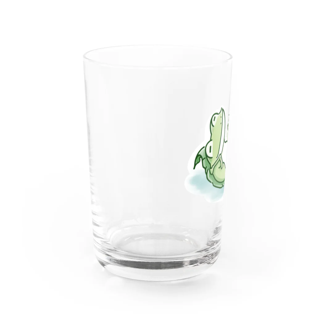 Poooompadoooourの宇田山茶舗(うたやまちゃほ)  居眠りカエル Water Glass :left