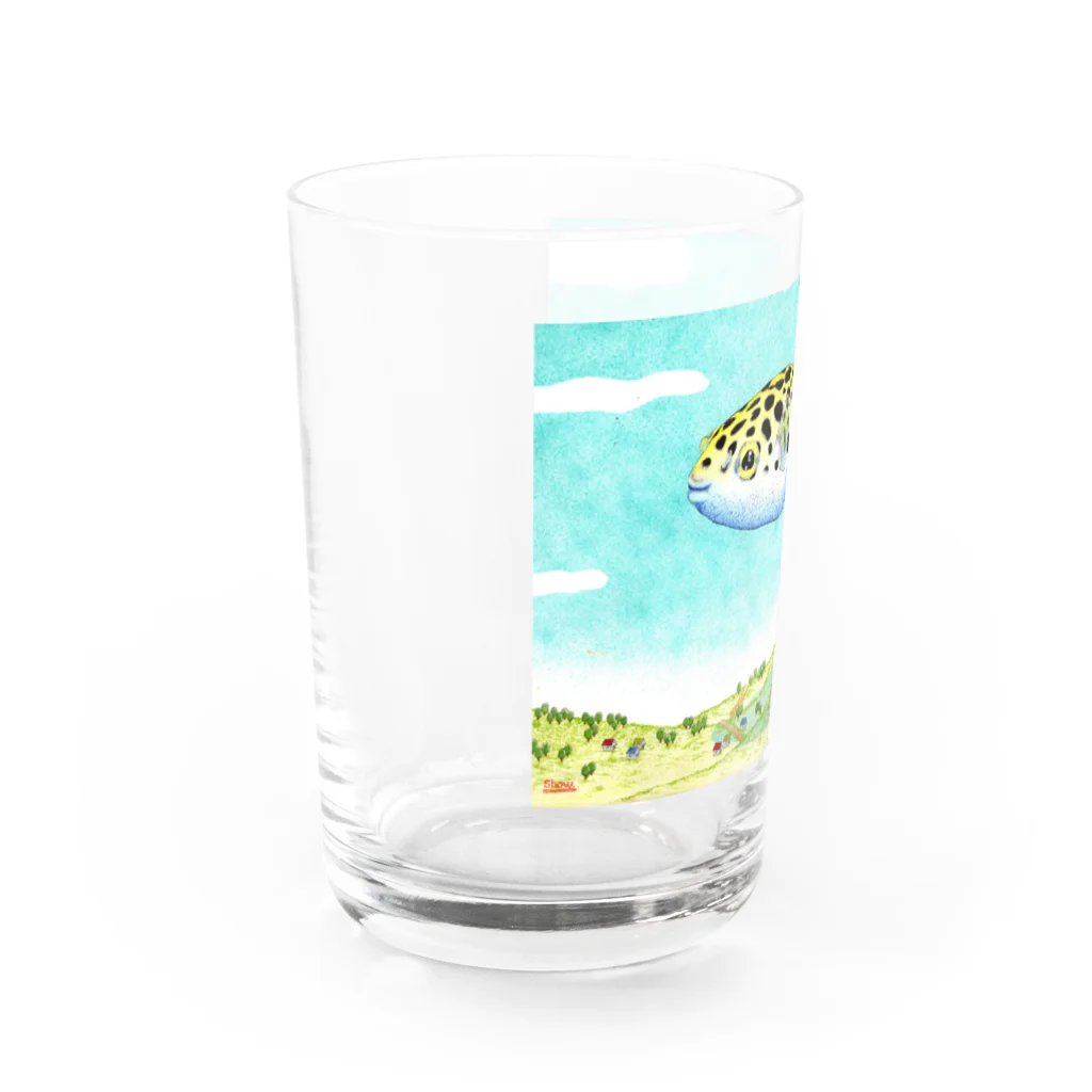 ソラフグ屋のソラフグ Water Glass :left