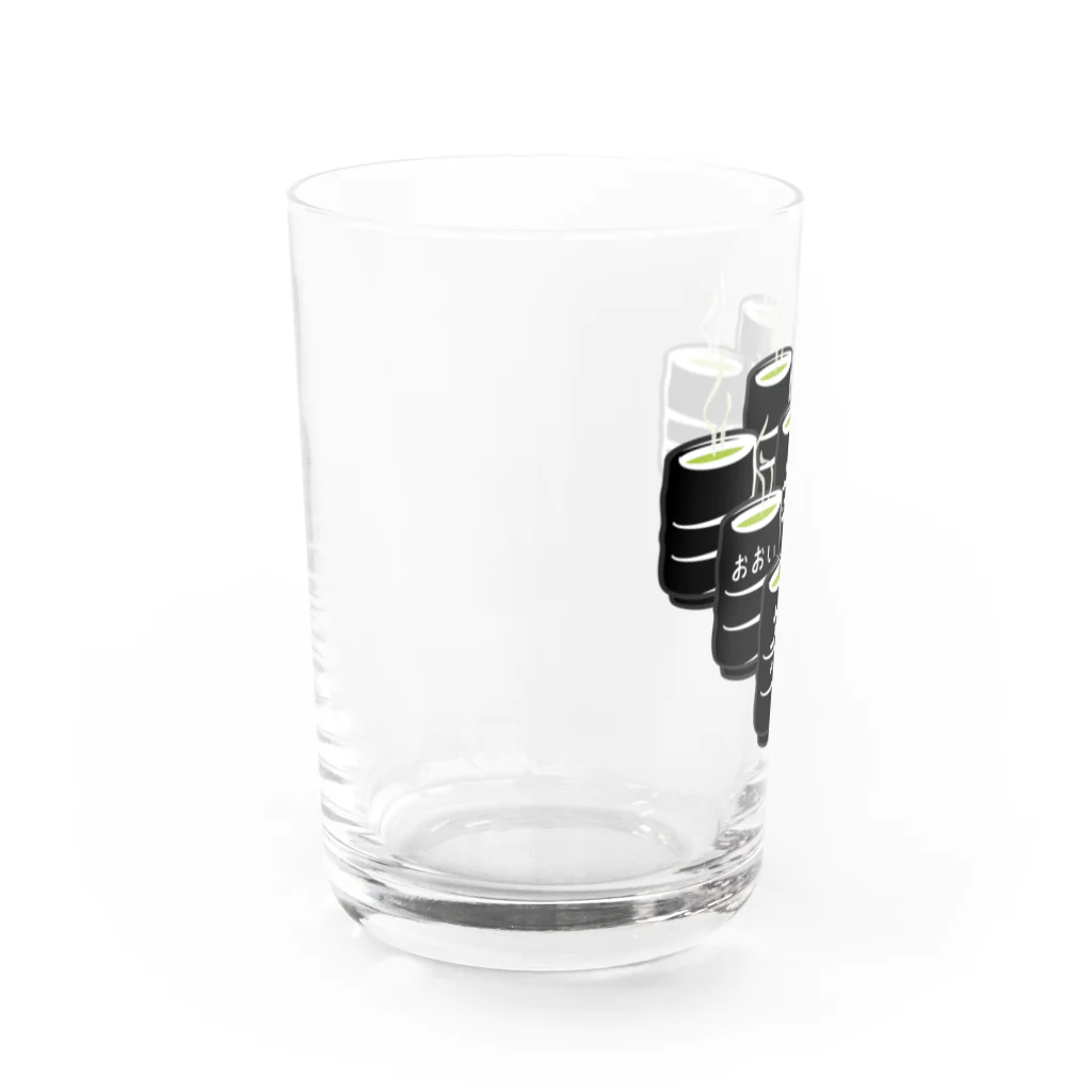 イラスト MONYAAT のおおいお茶 Water Glass :left
