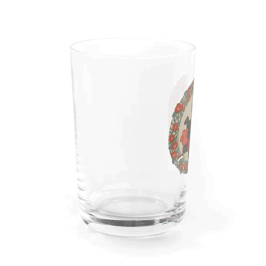 TASOYA Maro Shopの円形猫ダンス Water Glass :left