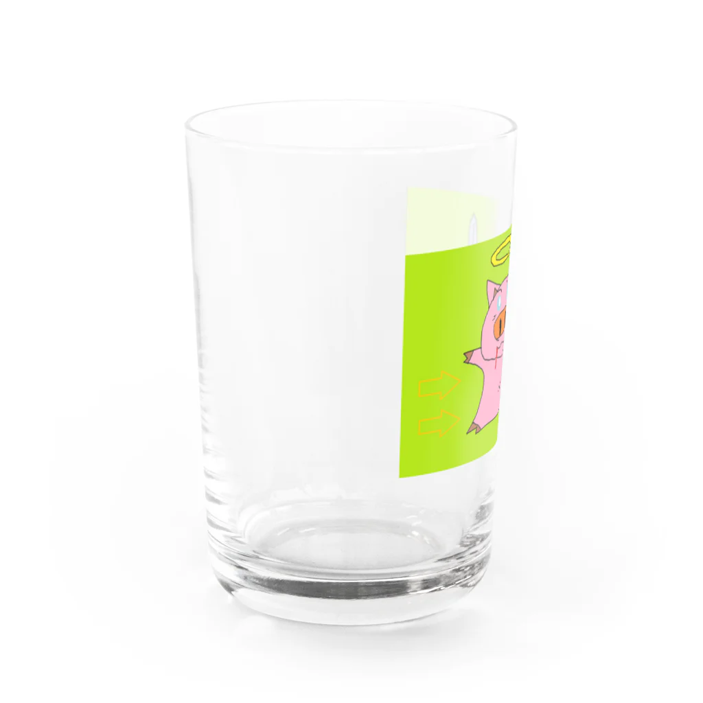 ふまのあやしい店のふまぶた Water Glass :left