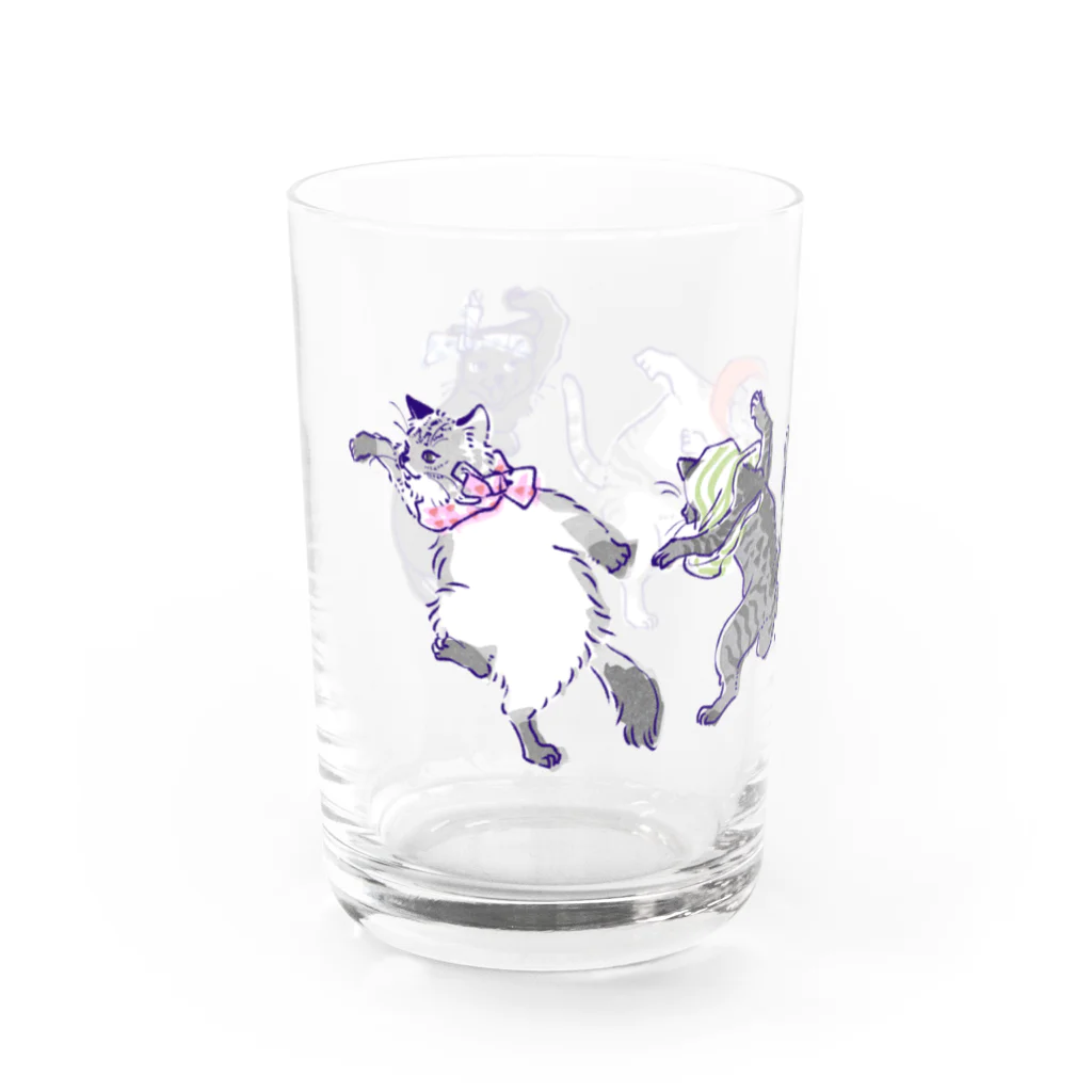 名司生の踊る猫 Water Glass :left