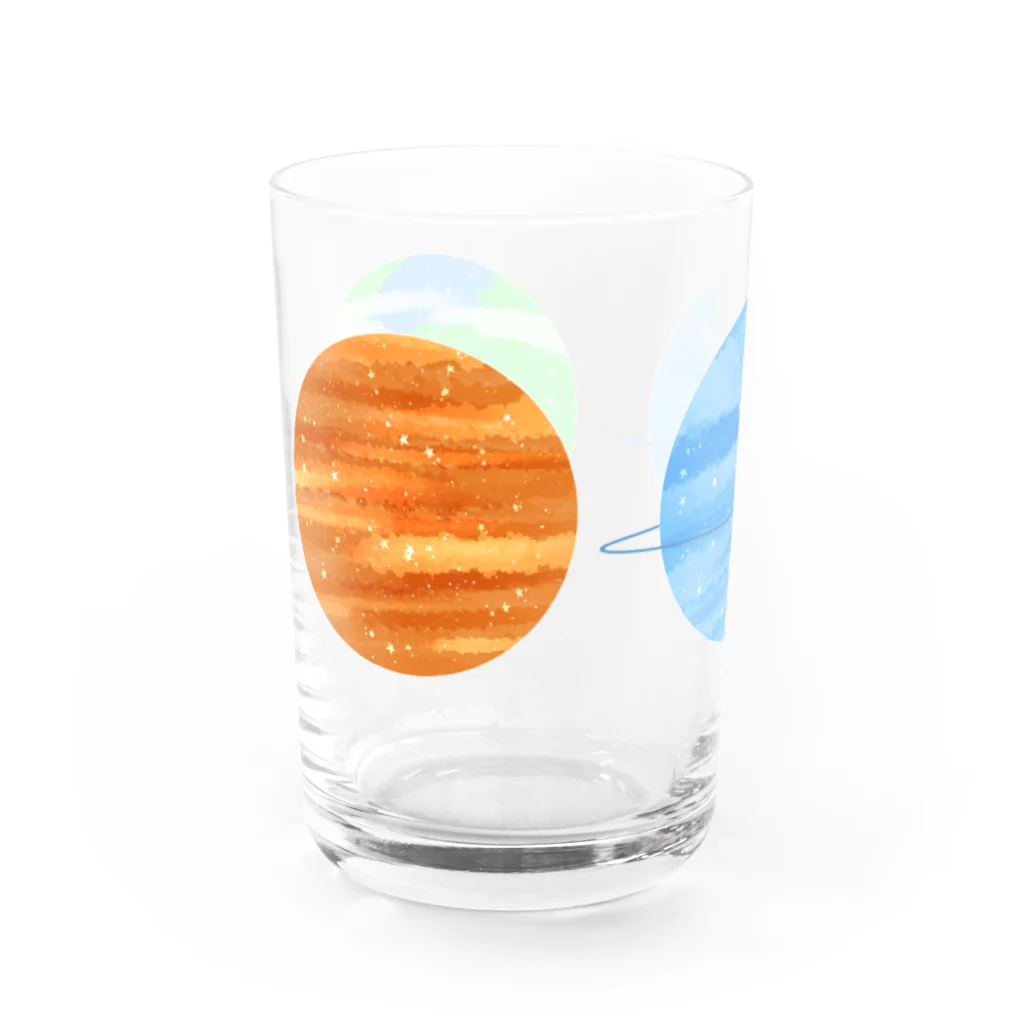 RE！Leafmoonの宇宙・惑星イラスト Water Glass :left