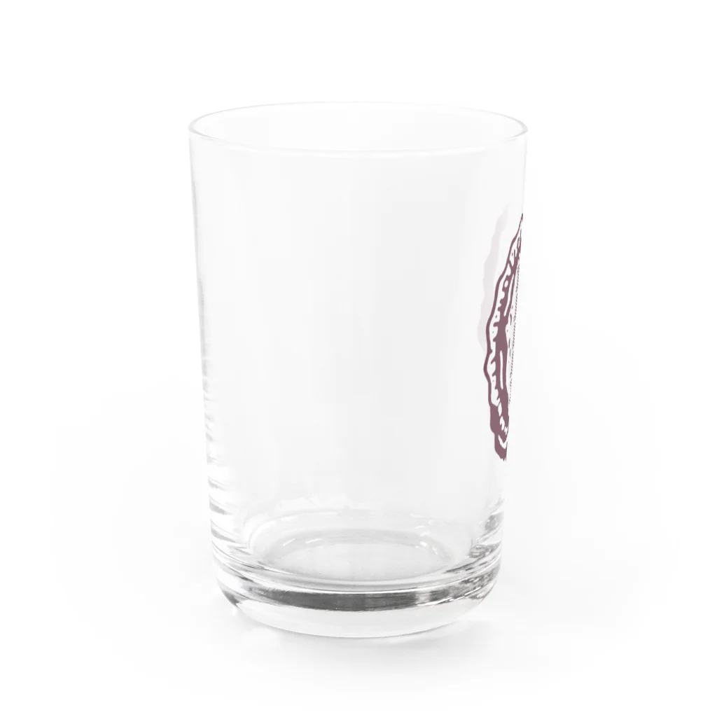 ダサい曲をかけるパーティーのDASAI(ようかん色) Water Glass :left