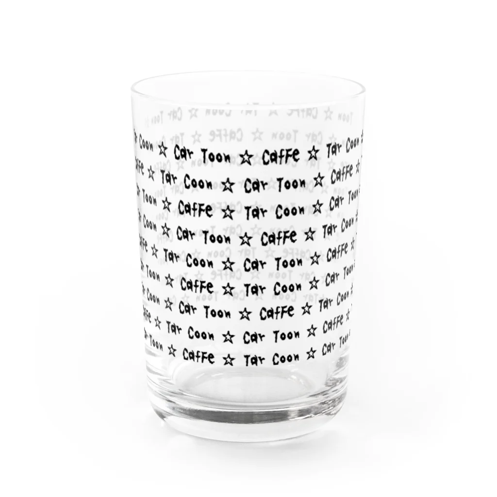 Toshiyuki MaedaのTar Coon ☆ Car Toon ☆ CafFe ☆  Water Glass :left