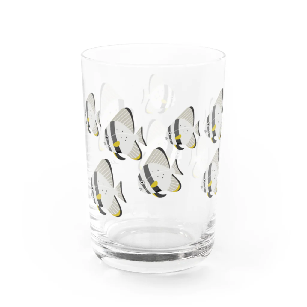 Astrio SUZURI店の魚の群れ ナンヨウツバメウオ Water Glass :left