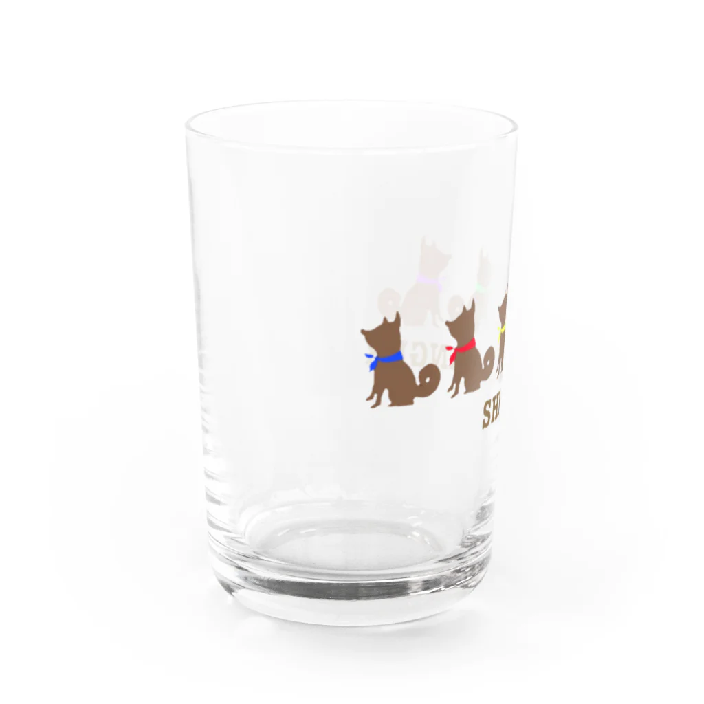 117shiba の柴レンジャー🐶（ブラウン） Water Glass :left