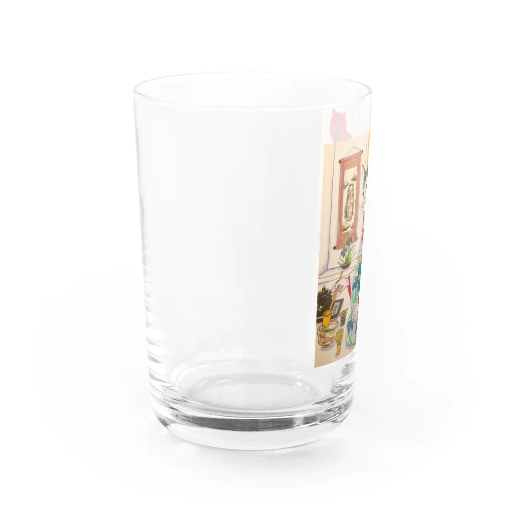 JAMES ITOの茶道美人猫 Water Glass :left