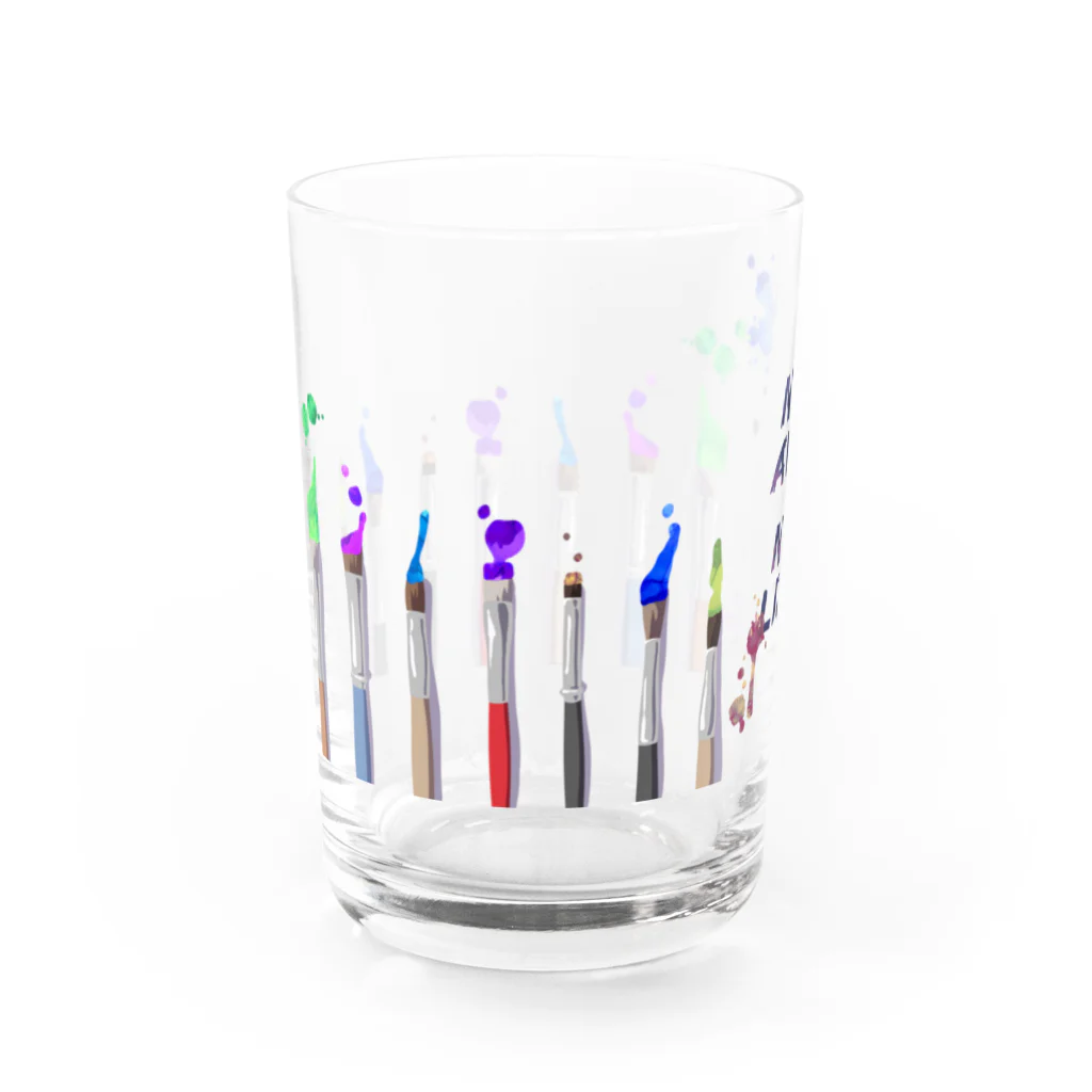 ひのいろ研究室　購買部のNO ART,NO LIFE. Water Glass :left