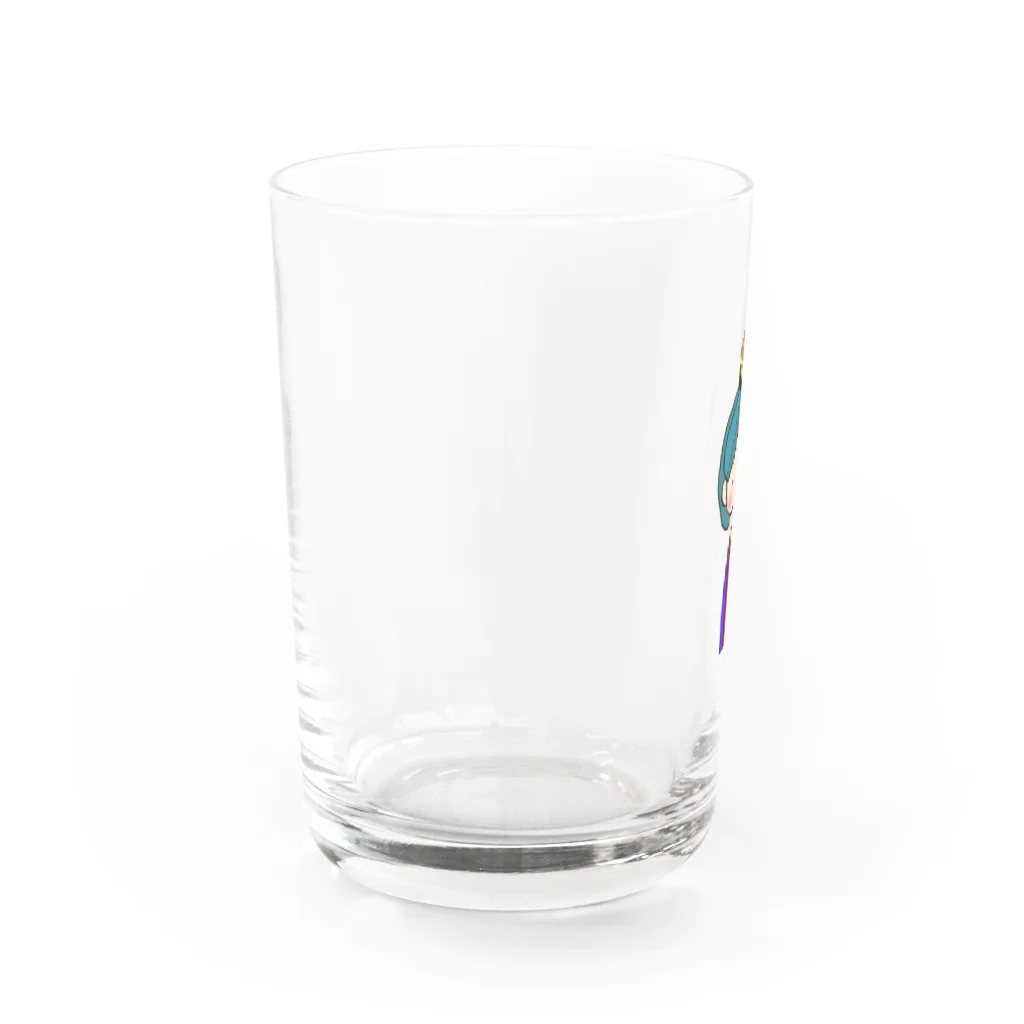 頭に乗せちゃいました。のほっとけ！みか Water Glass :left