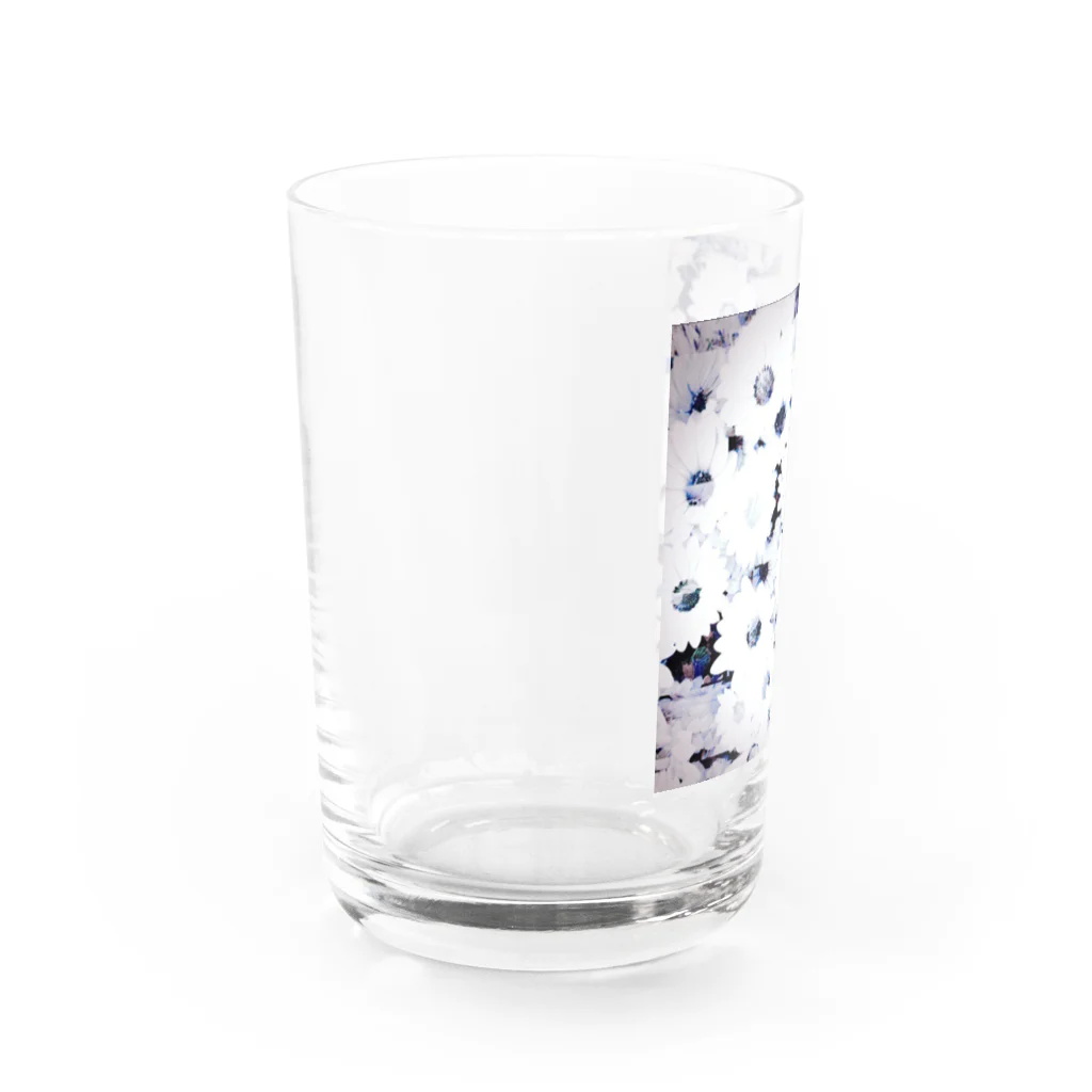 sunnari spare moment.の壊れた白い花 Water Glass :left