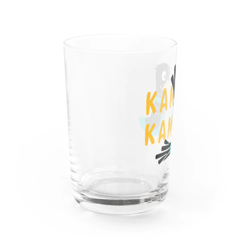 イラスト MONYAAT の鴨カモカモかも C Water Glass :left