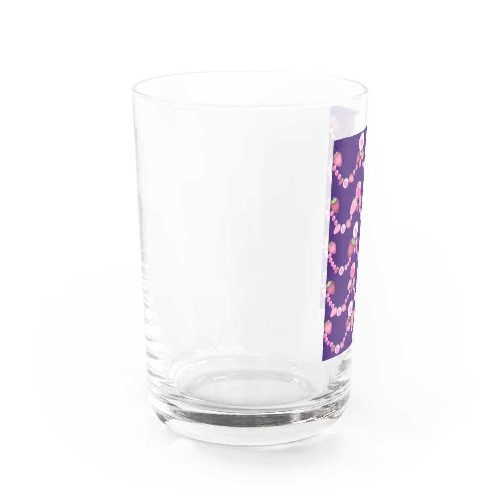 プリズモリイの箱のいちごと水晶玉のふんわり紫魔法 Water Glass :left