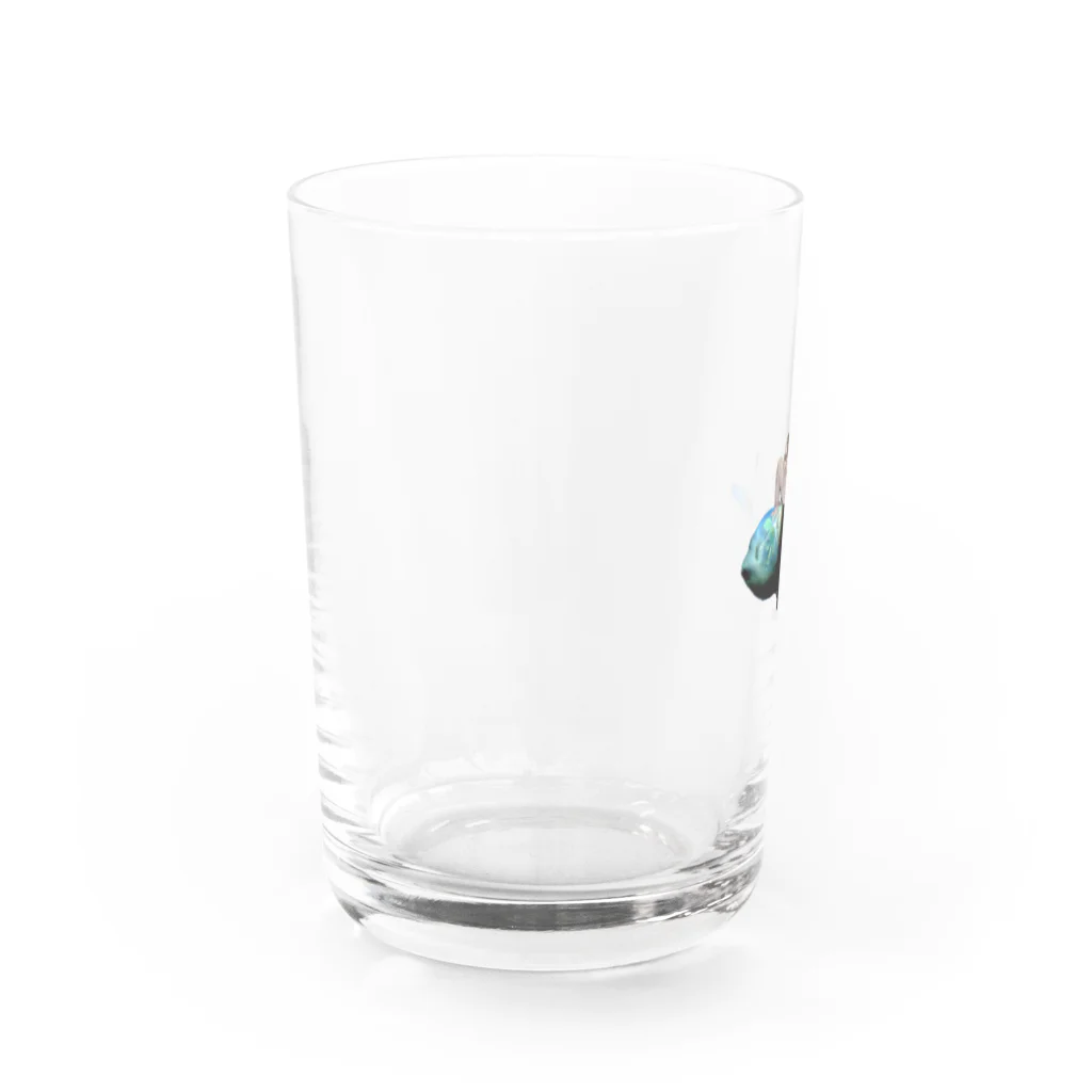 モメラスのデメニギスとナンシー Water Glass :left