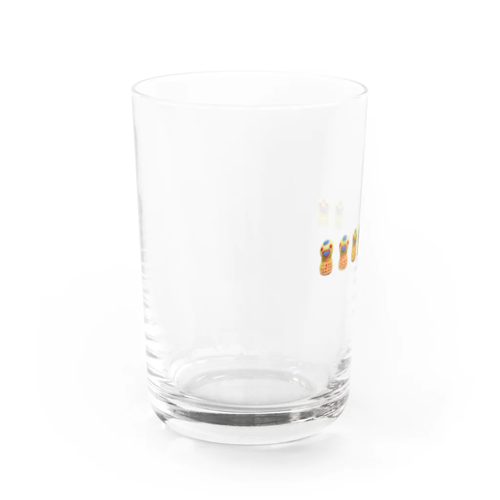 ビッケスズリセンターのチャクラ隊横並び　イカンソクちゃんシリーズVol.6 Water Glass :left