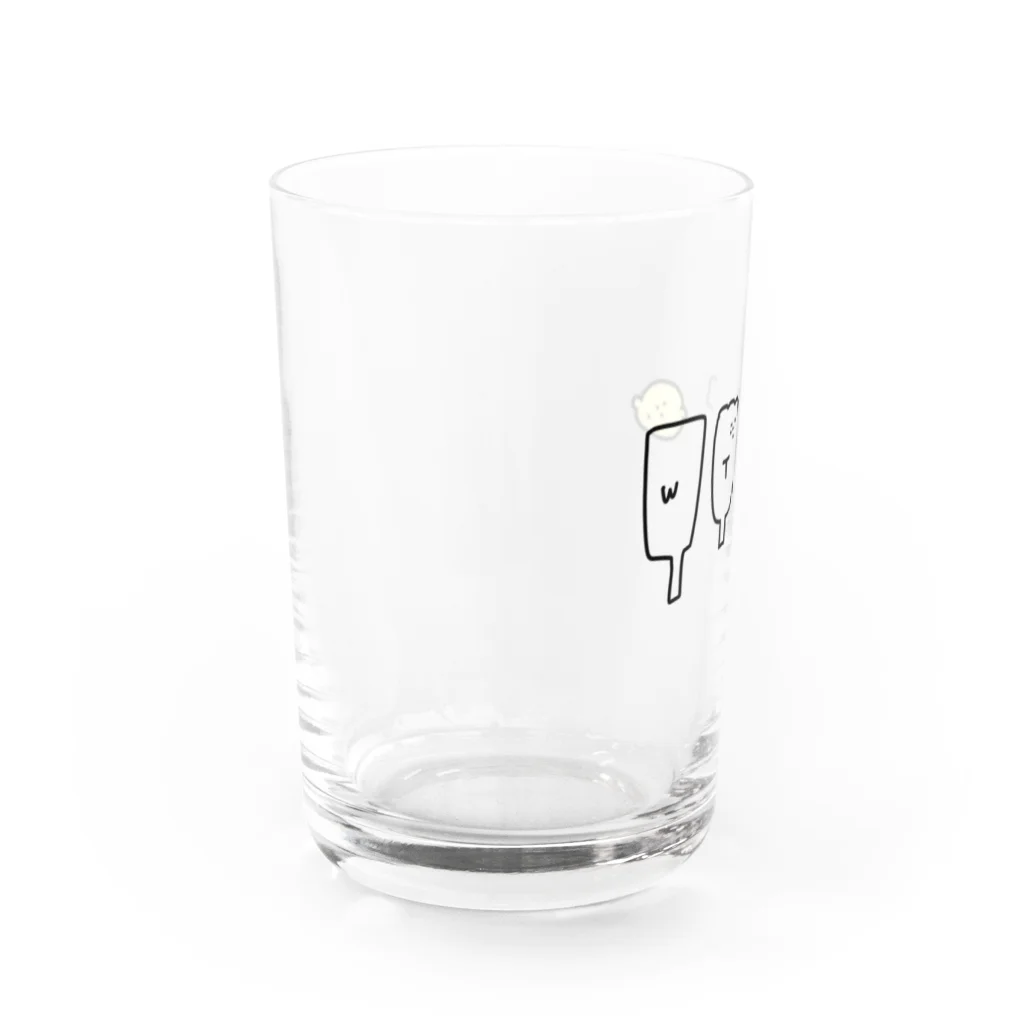 なんか編集社の飲み物足し算＝ハイボール Water Glass :left